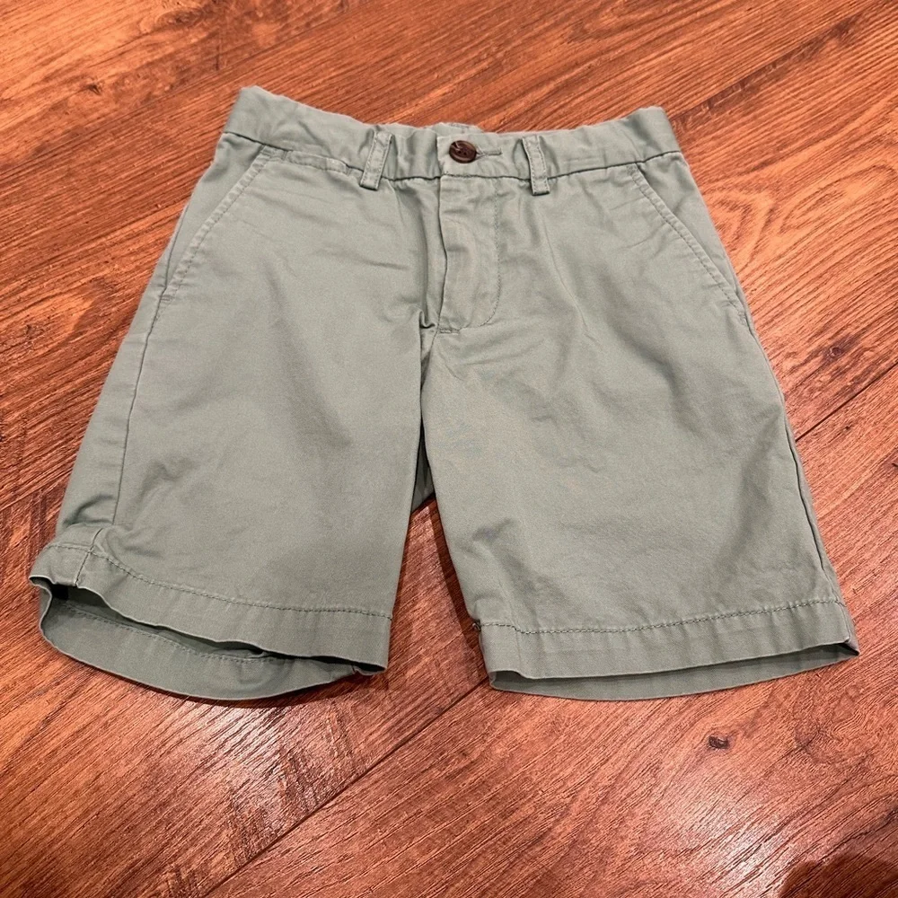 Polo Ralph Lauren Boys Green Chino Shorts Size 4/4T Classic Cotton Preppy